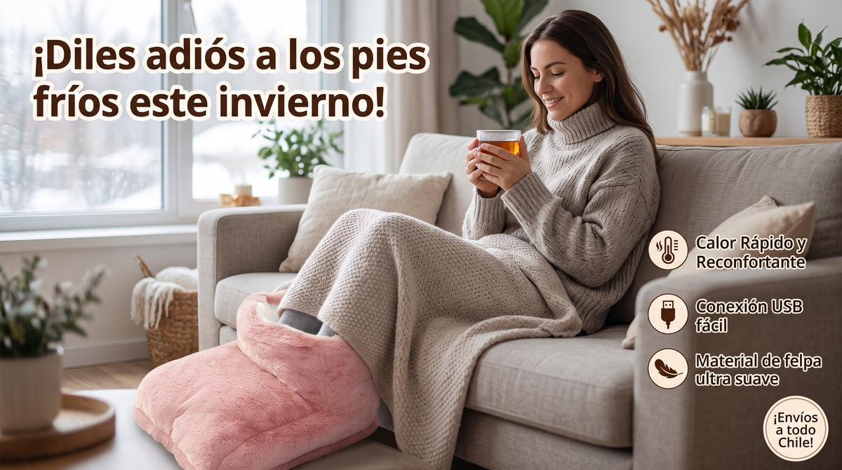 Calentador de pies eléctrico.