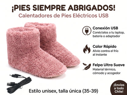 Calentador de pies eléctrico.