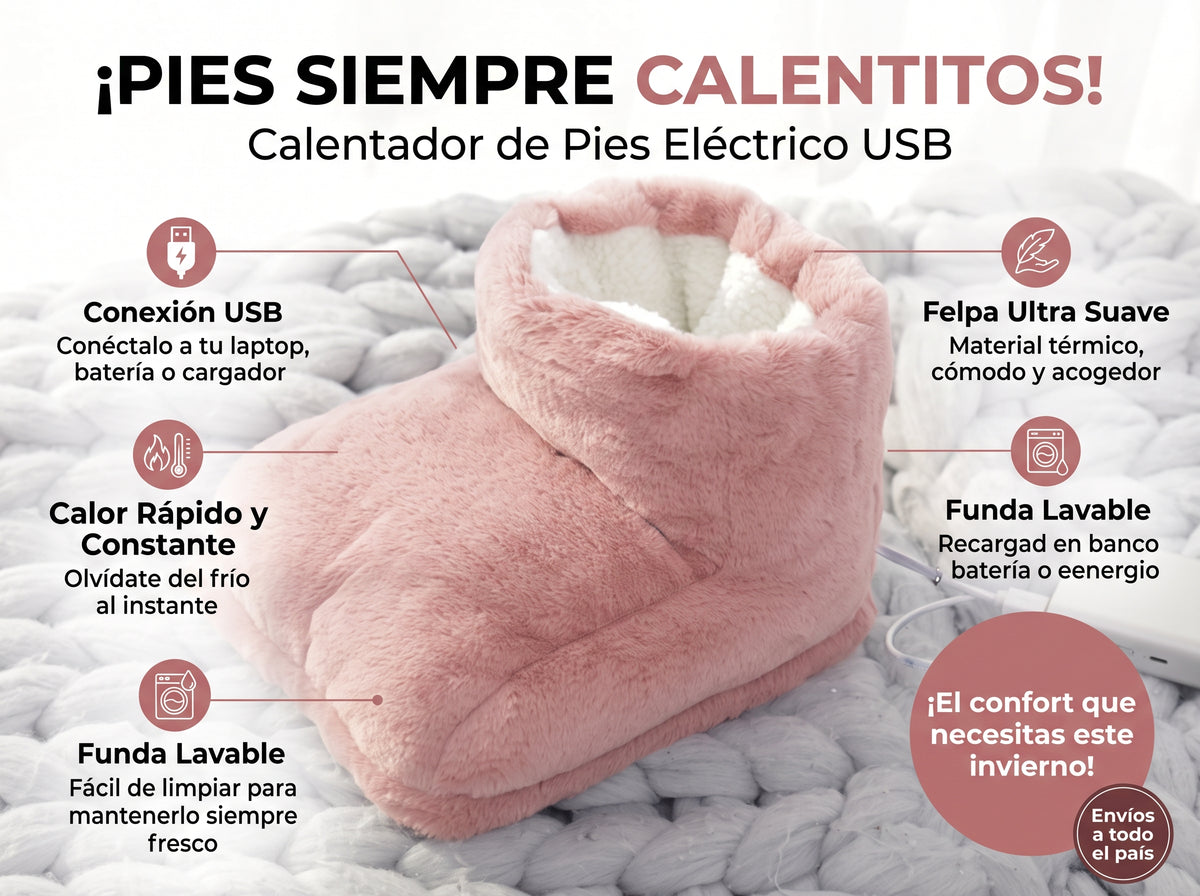 Calentador de pies eléctrico.